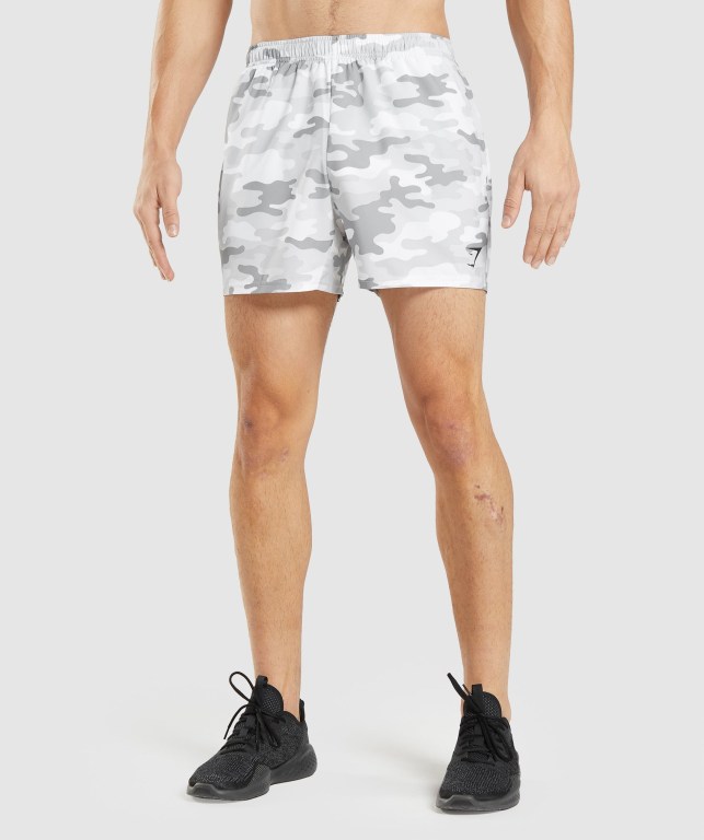 Bermudas Gymshark Arrival 5" Hombre Grises Claro | Oc7tZXjLHQl