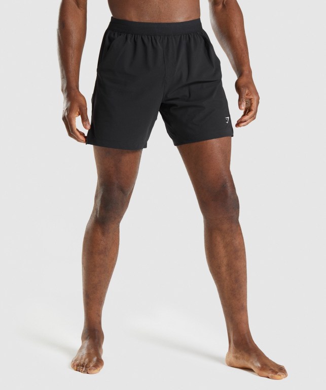 Bermudas Gymshark Studio Hombre Negros | emLBnEigKZh