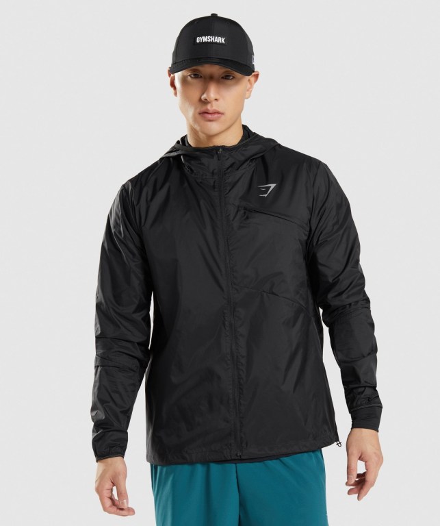 Chaquetas Gymshark Speed Jacket Hombre Negros | T3d4Ay4n1U4