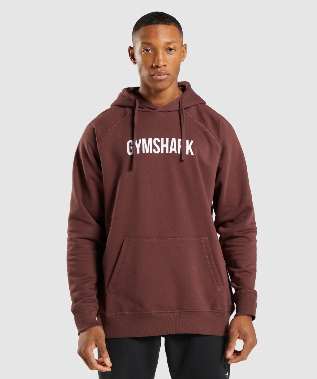 Sudadera Con Capucha Gymshark Apollo Hombre Rosas Marrom | NYtpWVvOnOz