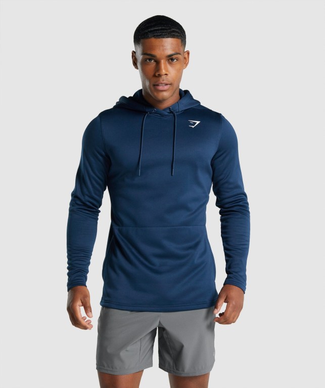 Sudadera Con Capucha Gymshark Arrival Hombre Azul Marino | DQ8PdkCPgLu