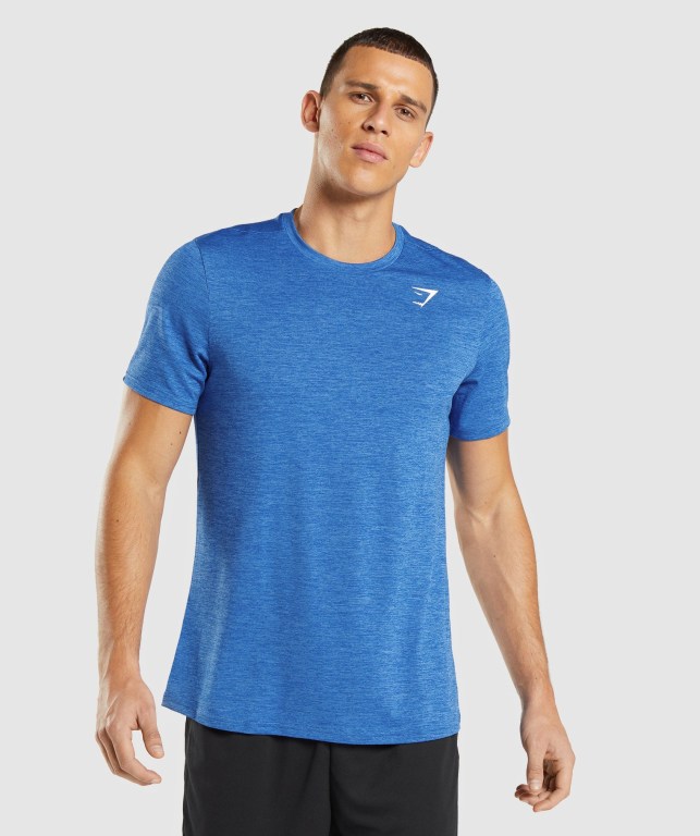 Sudaderas Gymshark Arrival Marl Hombre Azules Azules | dNVa73CCW4k