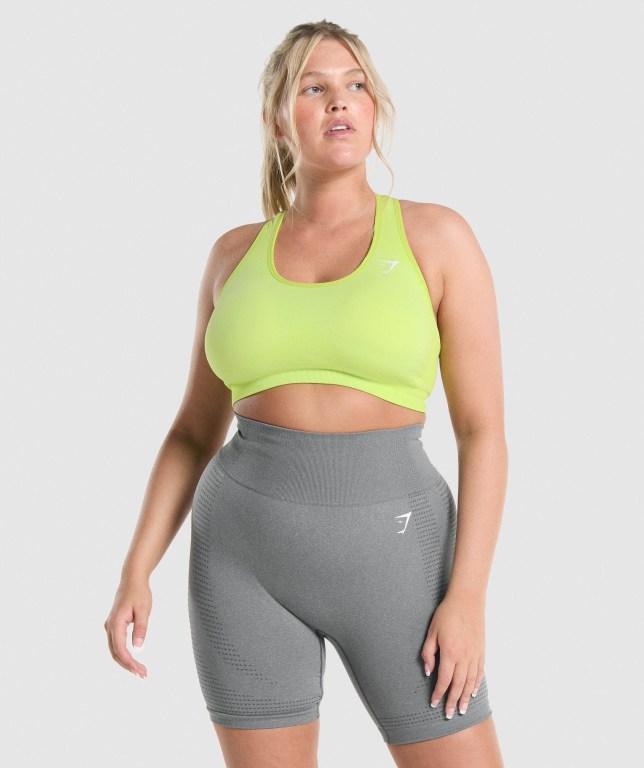Sujetadores Deportivos Gymshark Vital Seamless 2.0 Sports Bra Mujer Amarillos | civ91aOOy15