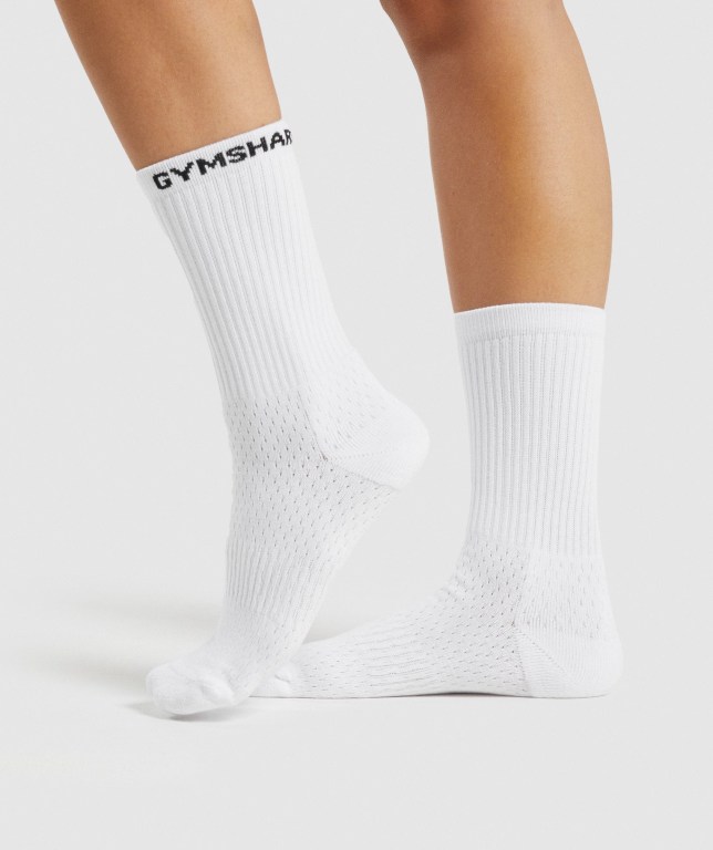 Gymshark Premium Logo 1pk En Mexico - Calcetines Hombre Negros